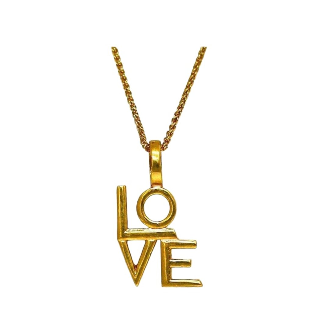Saint Laurent Love Necklace Gold Y1500 655$